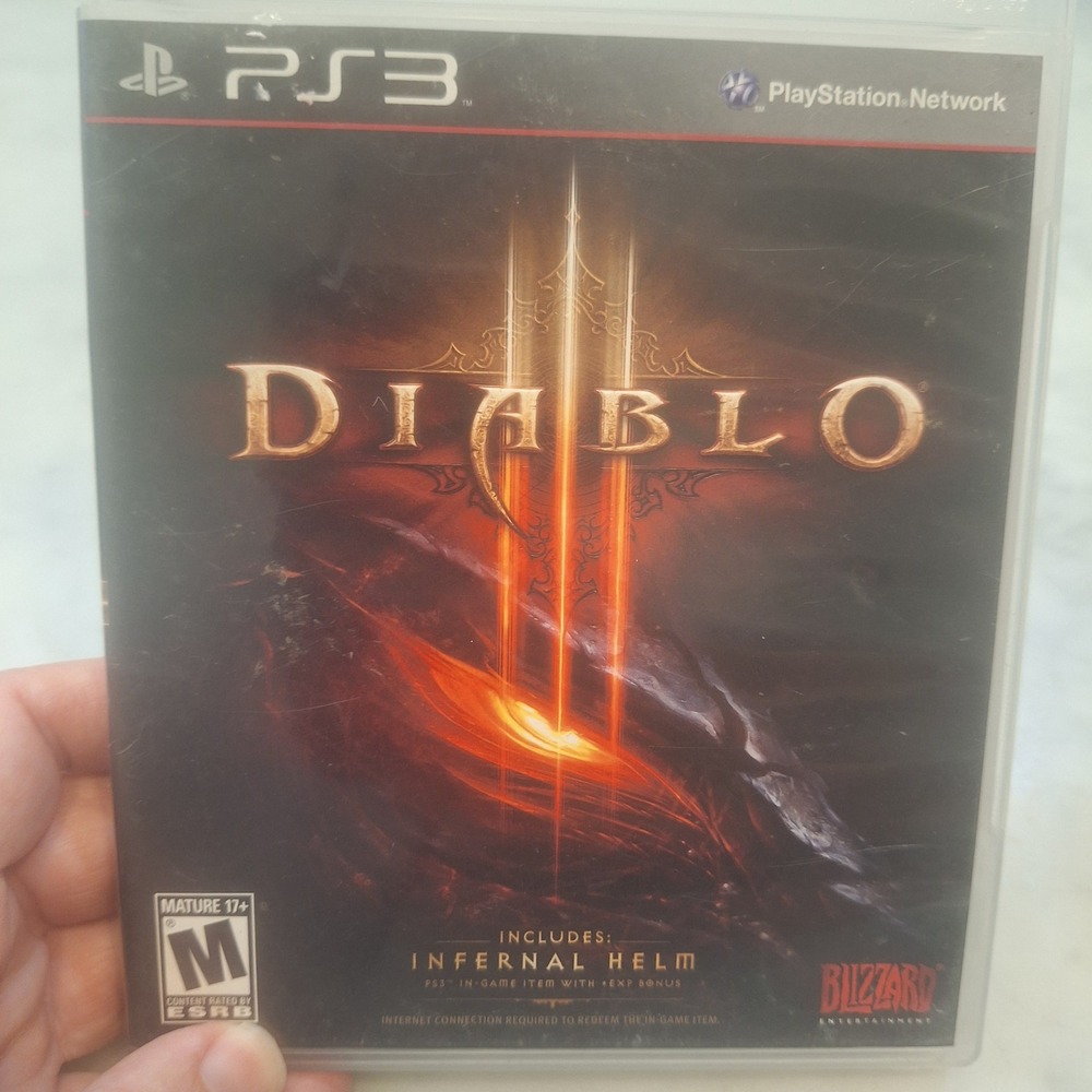 Blizzard Diablo III Video Game PS3 Black RPG Action Blizzard Ent Untested